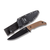 KA-BAR Jarosz Turok Fixed Blade Brown 6.25in Plain Black Clip Point