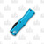Microtech Hera OTF DE Automatic Knife 3.08in Plain Edge Turquoise