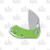 GiantMouse Ace Nibbler Green Aluminum Folding Knife