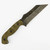 Stroup Knives TU3 OD Green 5" Plain Black Acid Wash Wharncliffe