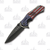 Red White and Blue Patriotic Flag Folding Knife