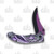 Rite Edge Purple Dragon Scale 3.25 Inch Plain Black/Purple Upswept 3