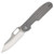 Kizer Cormorant Gray Titanium 3.23in Plain Clip Point