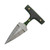Rite Edge Damascus Push Dagger Green Micarta