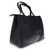 Leda's Fashions Black V-Neck Purse