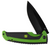 Tec-X John Deere Folding Knife Textured Black and Green