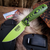 ESEE 3 Fixed Blade Neon Green and Black 3D G10 3.88in Plain Venom Green