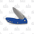 Hinderer Eklipse 3.5 Framelock Folding Knife Stonewash Spear Point S45VN Blue G-10/Stonewash Blue Titanium KXM35SPEBLBL