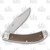 Rough Ryder Tater Skin Brown Burlap Bow Trapper Folding Knife