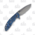 Hinderer Eklipse 3.5 Framelock Folding Knife Stonewash Spear Point S45VN Blue and Black G-10/Stonewash Blue Titanium KXM35SPEBLBLBK