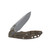 Hinderer Eklipse 3.5 Framelock Folding Knife Stonewash Spear Point S45VN Blue G-10/Bronze Titanium KXM35SPEBL