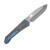 Medford 187 DP Tumbled D2 Second Amendment Handles (Blue Hardware)