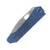 Medford 187 DP 3.75in Tumbled D2 Drop Point Blade Blue Flamed Hardware 