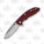 Hinderer Eklipse 3.5 Framelock Folding Knife Stonewash Spear Point S45VN Red G-10/Stonewash Blue Titanium KXM35SPEBLRD