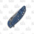 Hinderer Eklipse 3.5 Framelock Folding Knife Stonewash Spear Point S45VN Red G-10/Stonewash Blue Titanium KXM35SPEBLRD