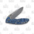Hinderer Eklipse 3.5 Framelock Folding Knife Stonewash Spear Point S45VN Red G-10/Stonewash Blue Titanium KXM35SPEBLRD