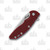 Hinderer Eklipse 3.5 Framelock Folding Knife Stonewash Spear Point S45VN Red G-10/Stonewash Blue Titanium KXM35SPEBLRD