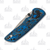 Hogue Deka Wharncliffe Manual Folding Knife (Stone Tumbled | Blue Lava)