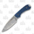 Bradford Guardian 3 Magnacut Steel Textured Black/Blue Fixed Blade Knife