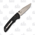 Hogue Deka Clip Point Manual Folding Knife (Stone Tumbled | Black)