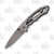 Smith & Wesson Silver Skeletonized Folding Knife 2.22in Drop Point