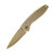 Smith & Wesson Brushed Gold Executive Framelock Folding Knife SWCK110GL