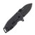 CRKT Squid Compact 1.75 Inch Plain Black Stonewash Drop Point