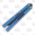 Heibel Invictus Balisong #84 Acid Stonewash Damasteel/Blue Anodized Titanium HKI084