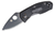 Spyderco Anbitious Lightweight Folding Knife Plain Edge Black