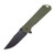 Boker Plus Kihon Assisted Folding Knife OD Green 3.35in Harpoon Blade