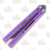 Heibel Invictus Balisong #86 Acid Stonewash Damasteel/Purple Titanium HKI086