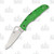 Spyderco Pacific Salt 2 Folding Knife Green FRN 3.78in PlainEdge Blade