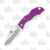 Spyderco Ladybug 3 Folding Knife Purple FRN