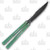 Heibel Invictus Balisong #90 Acid Stonewash Damasteel/Light Green Titanium HKI090