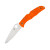 Spyderco Endura 4 Lightweight Orange 3.8in Plain Satin Clip Point