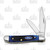 Case Ford Motors Blue Sawcut Bone Peanut Folding Knife