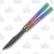 Heibel Invictus Balisong #93 Acid Wash Damasteel/Rainbow Anodized Titanium HKI093