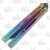 Heibel Invictus Balisong #93 Acid Wash Damasteel/Rainbow Anodized Titanium HKI093