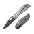 CRKT Pazoda Folding Knife Gray 2.74 Inch Plain Black TiNi Drop Point