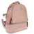 Fabigun Concealed Carry Backpack Light Pink Stitched Leather