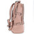 Fabigun Concealed Carry Backpack Light Pink Stitched Leather