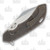 Olamic Wayfarer 247 Folding Knife T-053C 12K Twill Carbon Fiber/Bronze Seabed with Rocks Backspacer T053C