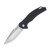 Kershaw Lateral Folding Knife 3.1in Plain Stonewashed Drop Point Blade