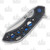 Olamic Wayfarer 247 Folding Knife T-053W Wharning Dark Matter (Blue Acid Rain)
