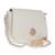 Leda Fashion Saddlebag White Clutch Purse LPP2036WHT
