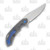 Olamic Wayfarer 247 Folding Knife T-0061B Bowie Dark Matter (Blue Acid Rain)