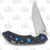 Olamic Wayfarer 247 Folding Knife T-0061B Bowie Dark Matter (Blue Acid Rain)