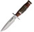 Blackjack Classic Model 16 Jet Pilot Sambar Stag & Stacked Leather Fixed Blade Knife