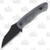 Wachtman Knife and Tool Kliff Fixed Blade (Stonewash Black Micarta)