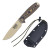 ESEE 4 Fixed Blade Coyote and Black 3D G10 4.5in Plain Desert Tan